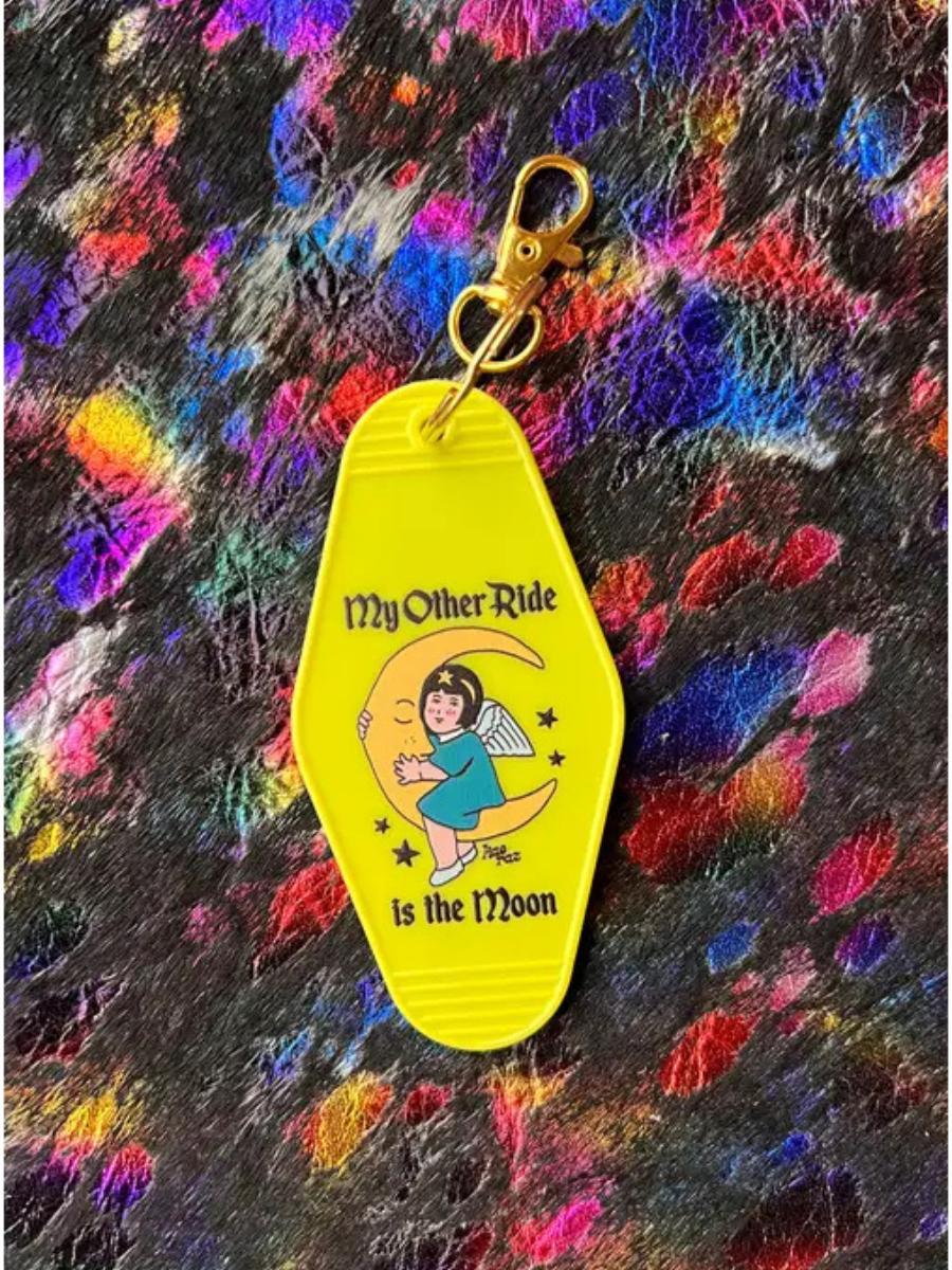 My Other Ride Is The Moon Keychain