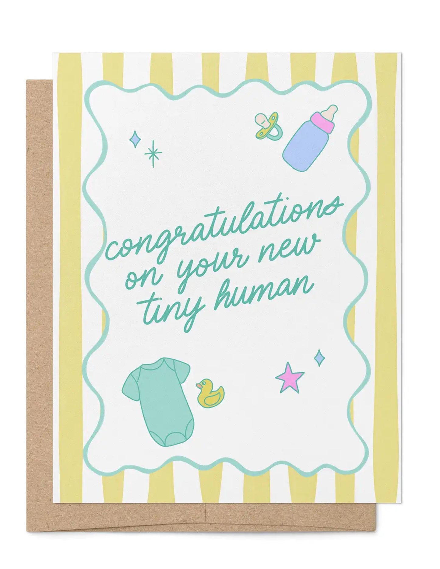 New Tiny Human Congratulations Card