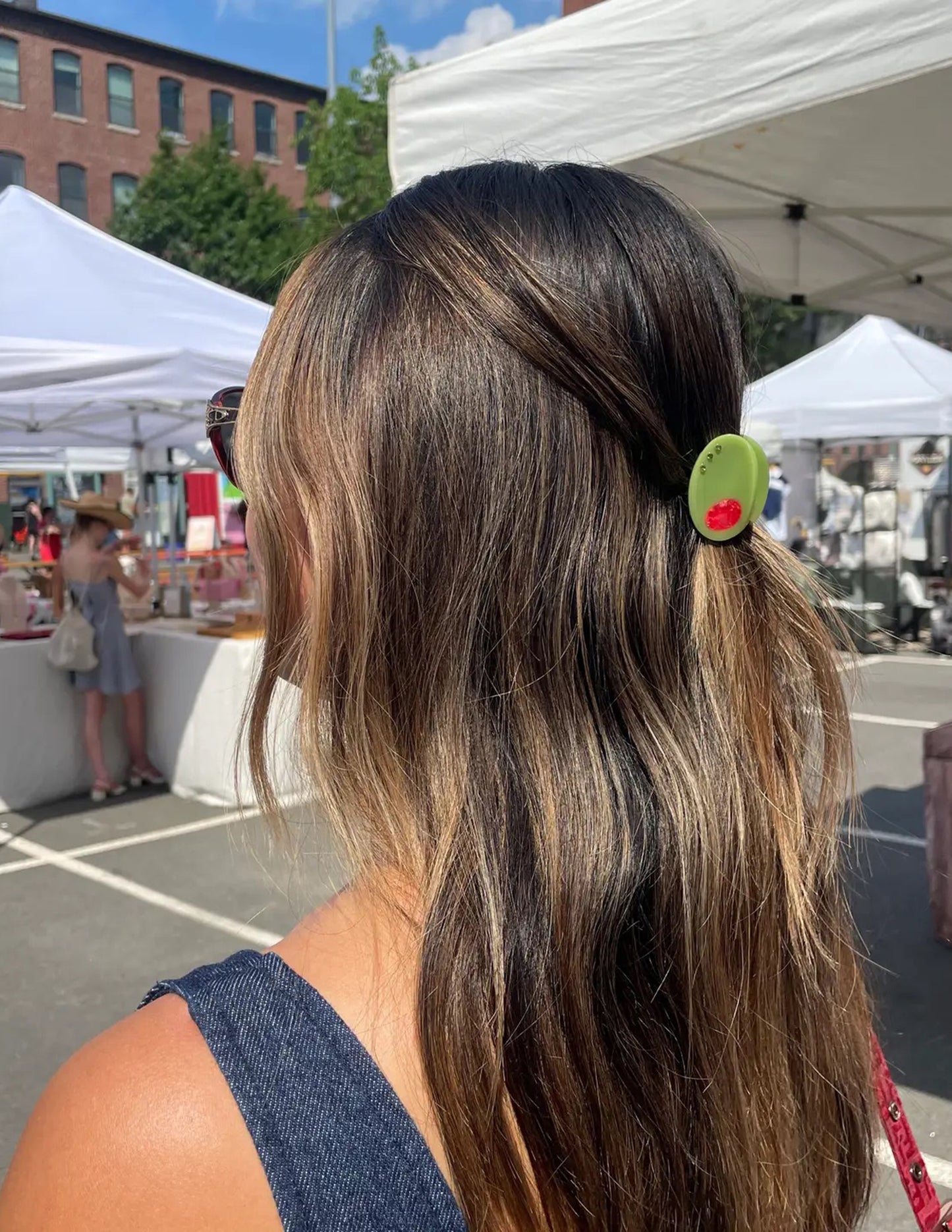 Olive Claw Clip