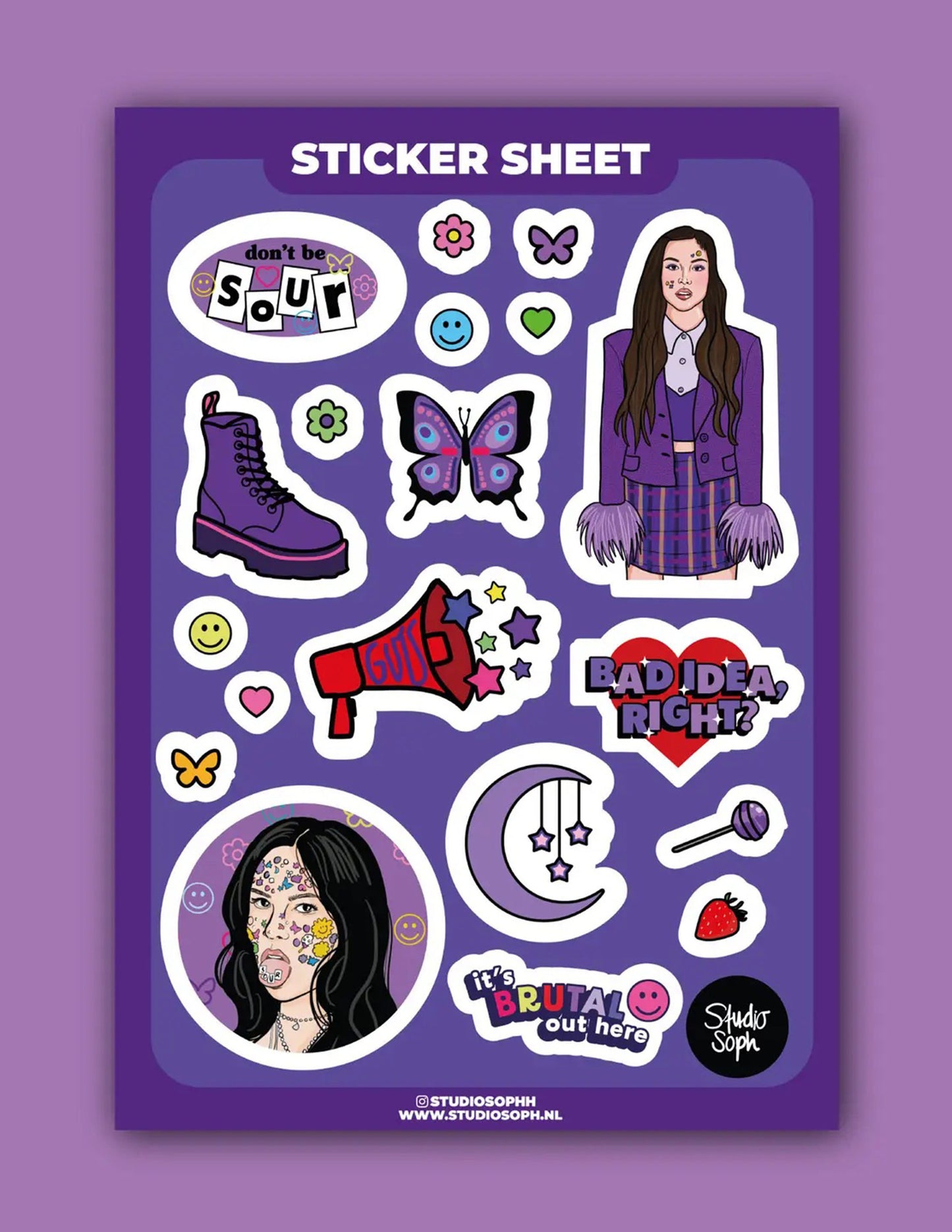 Olivia Rodrigo Sticker Sheet