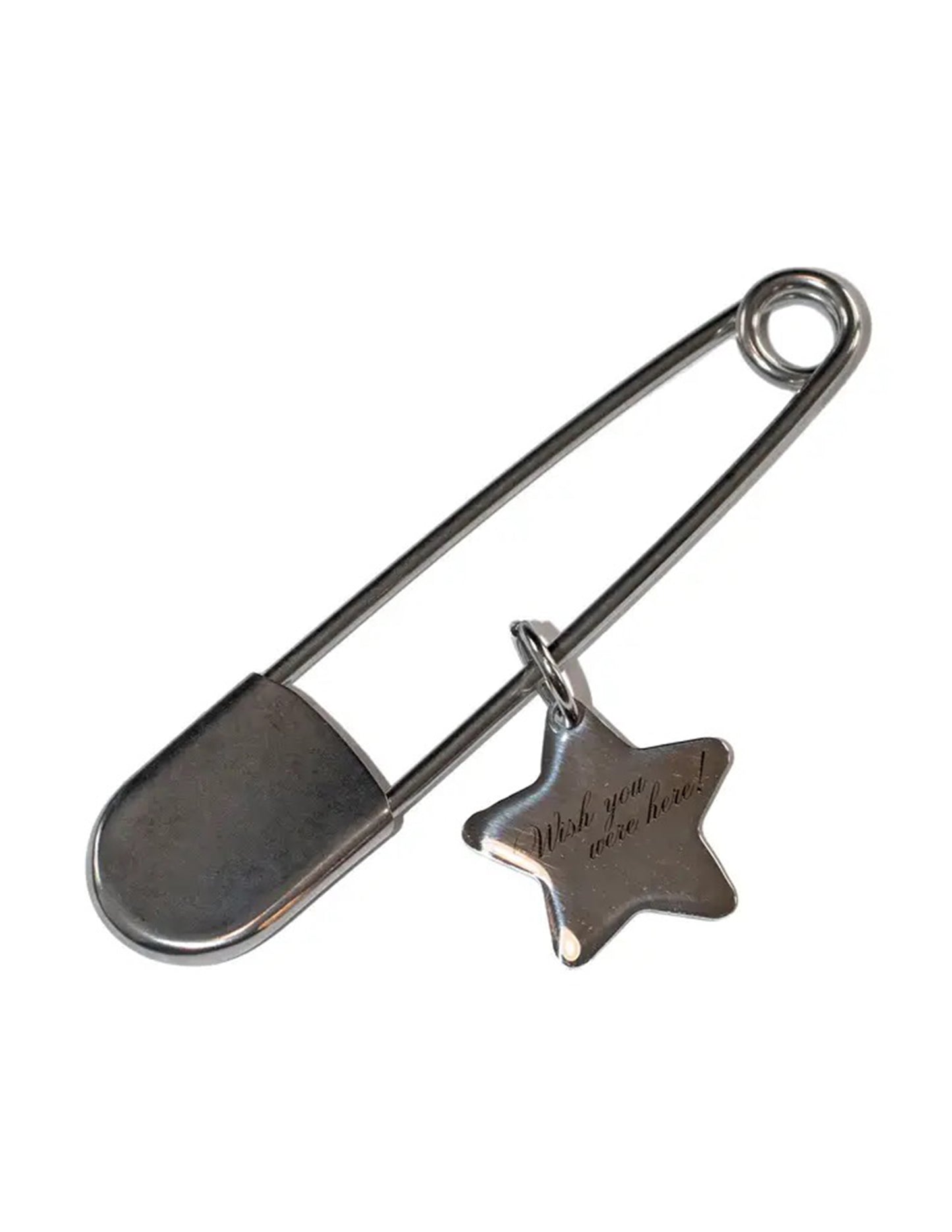 Oversized Safety Pin Keychain