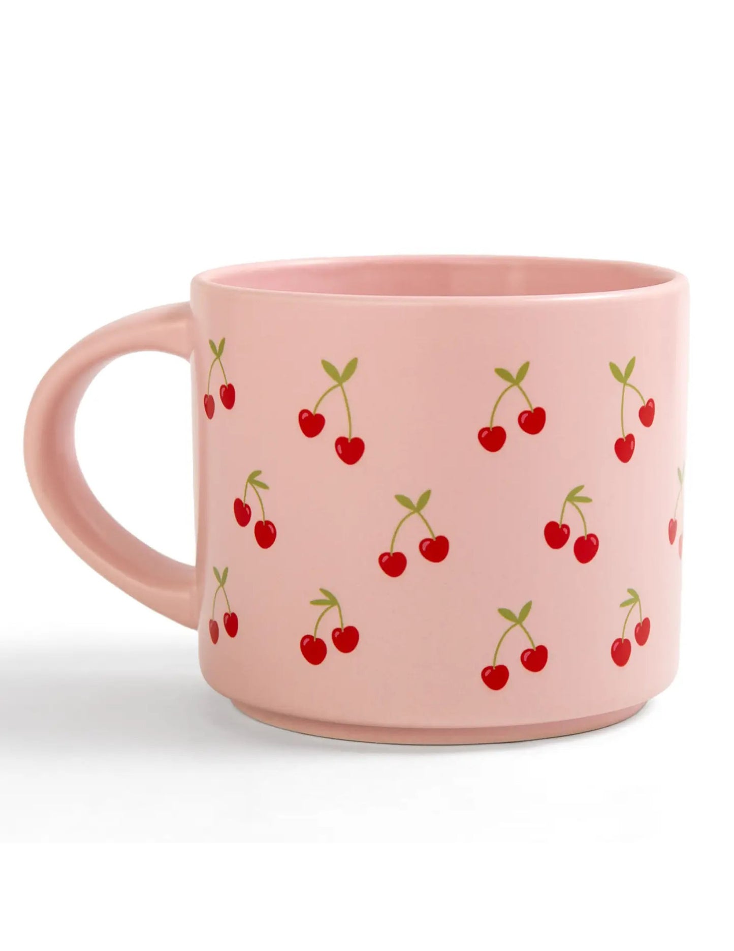 Pink Cherries Ceramic Mug