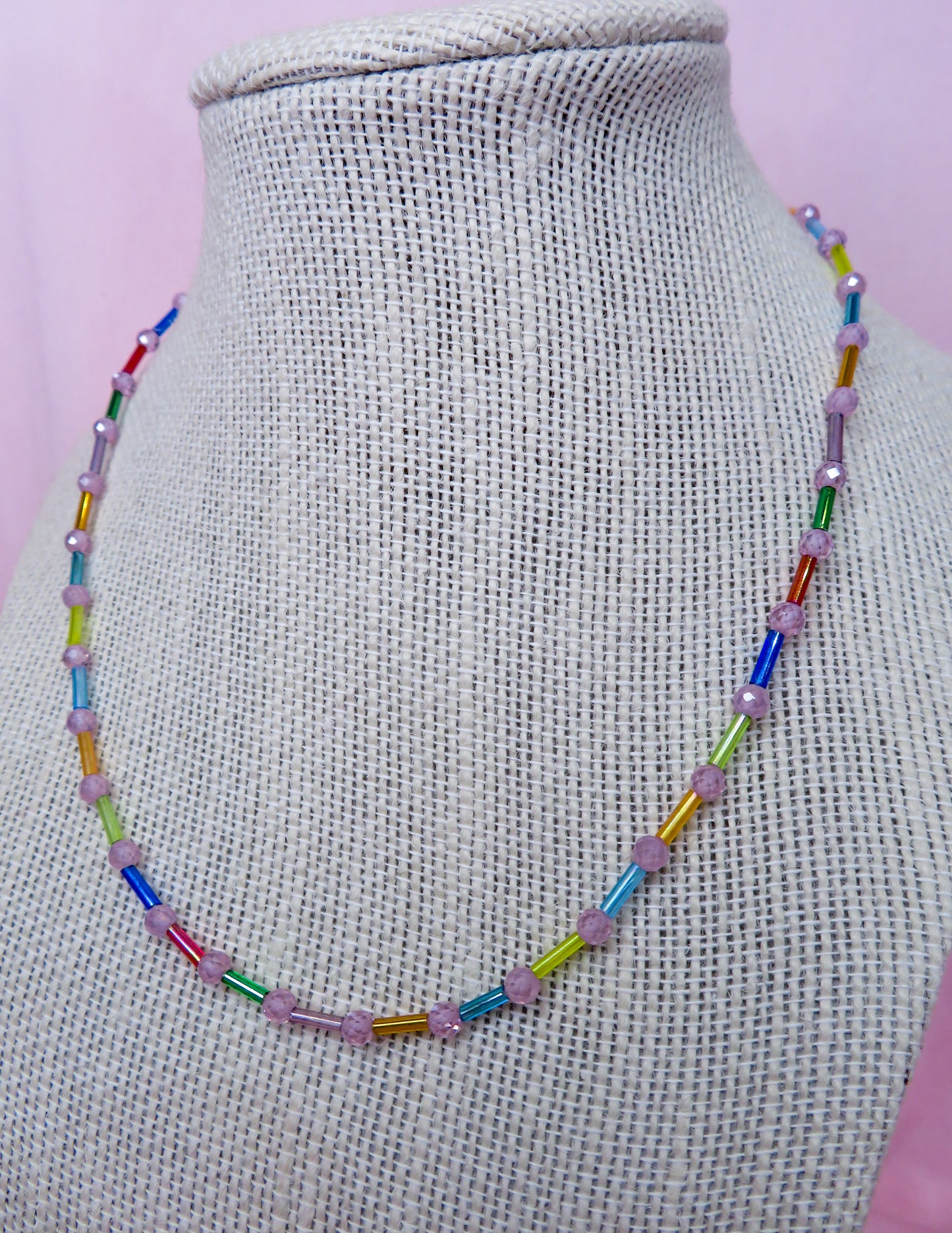 Pink Confetti Necklace