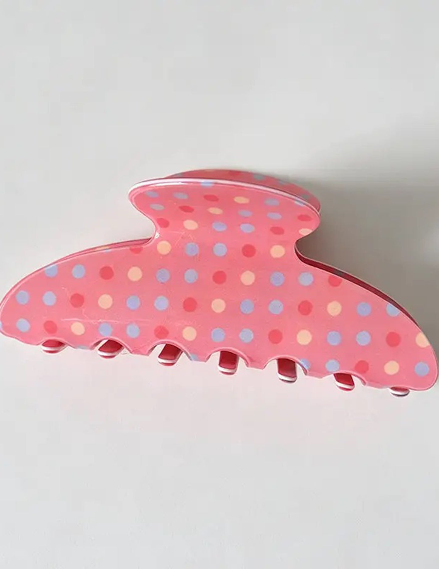 Pink Rainbow Claw Clip