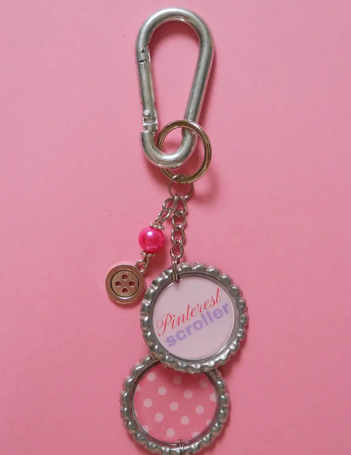 Pinterest Scroller Bag Charm