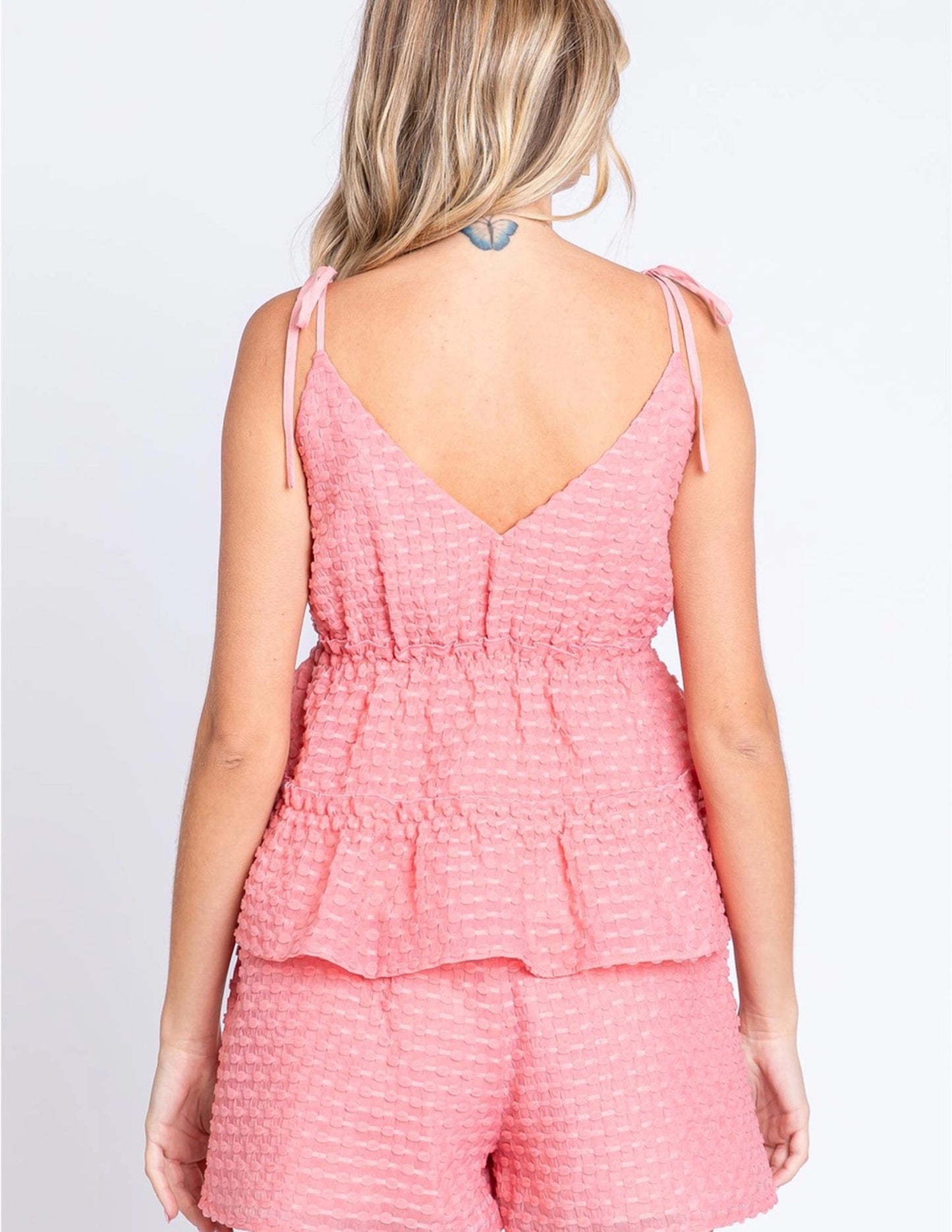 Poppy Textured Top