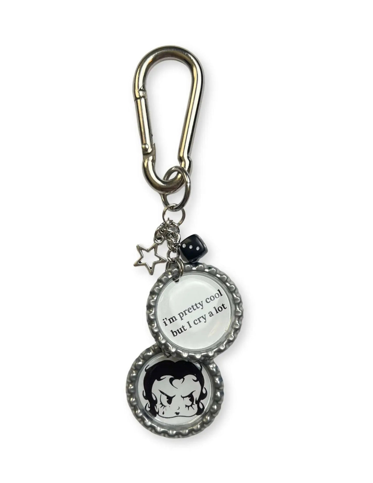 Pretty Cool But I Cry A Lot Bag Charm