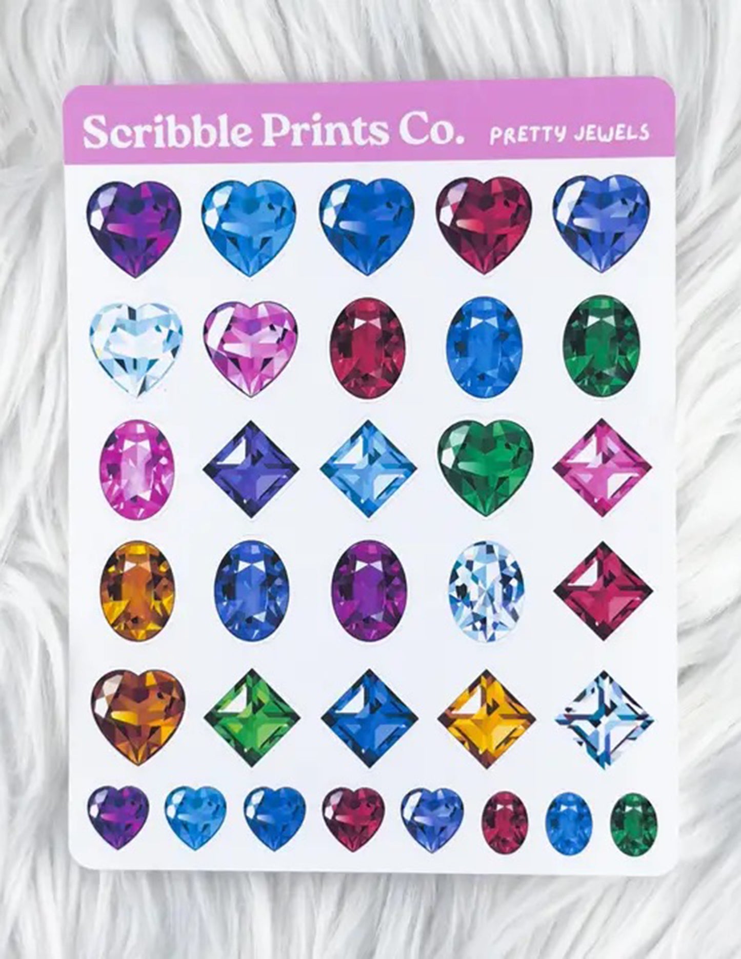 Pretty Jewels Sticker Sheet