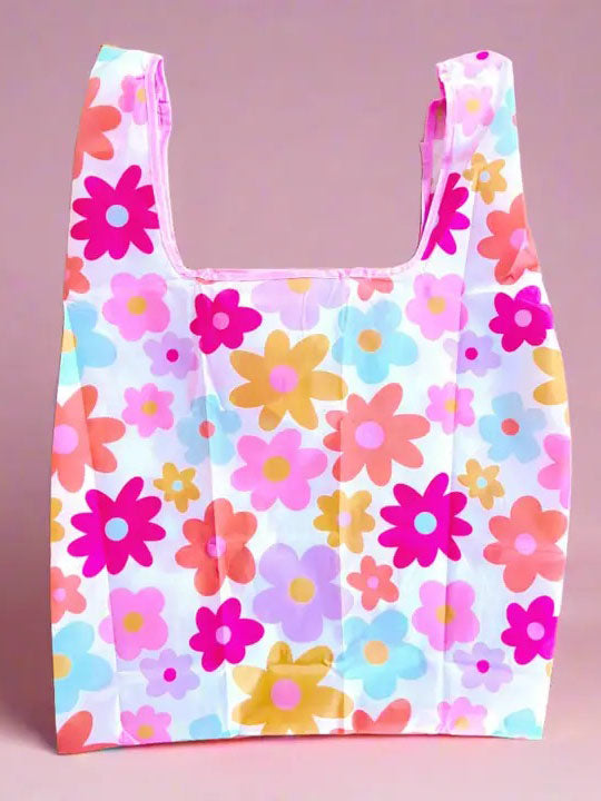 Retro Floral Reusable Bag