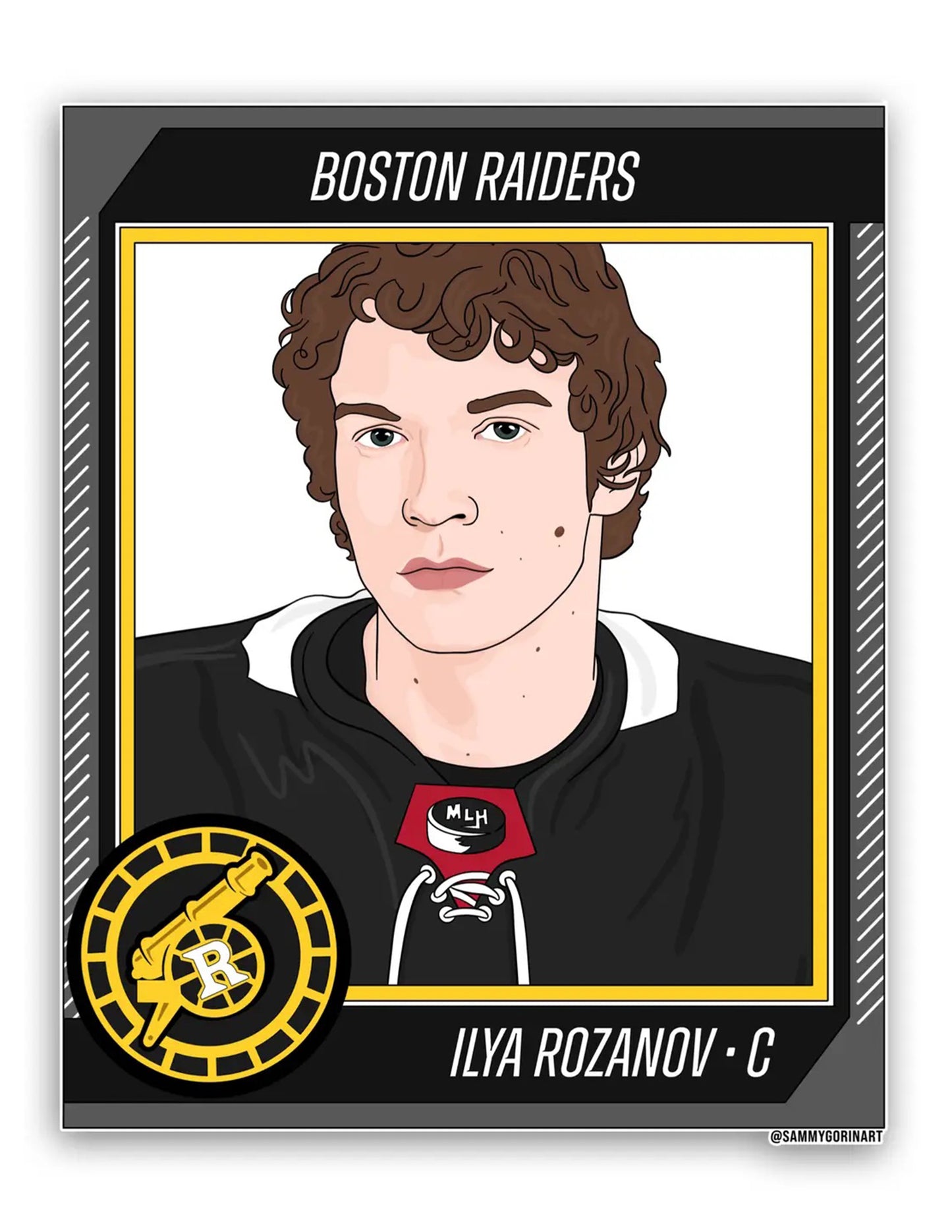 Rozanov Hockey Trading Card Sticker