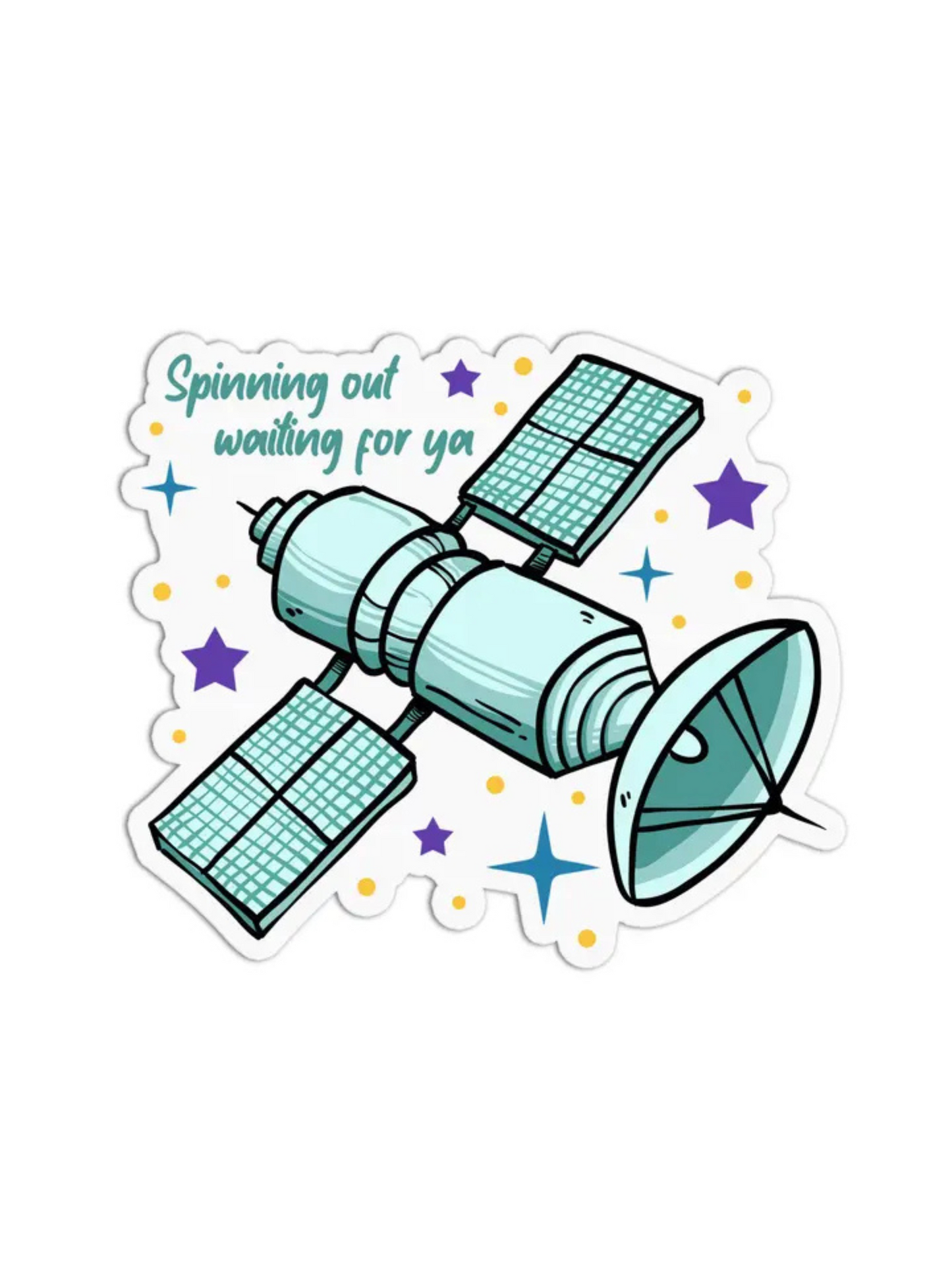 Satellite Textured Sticker