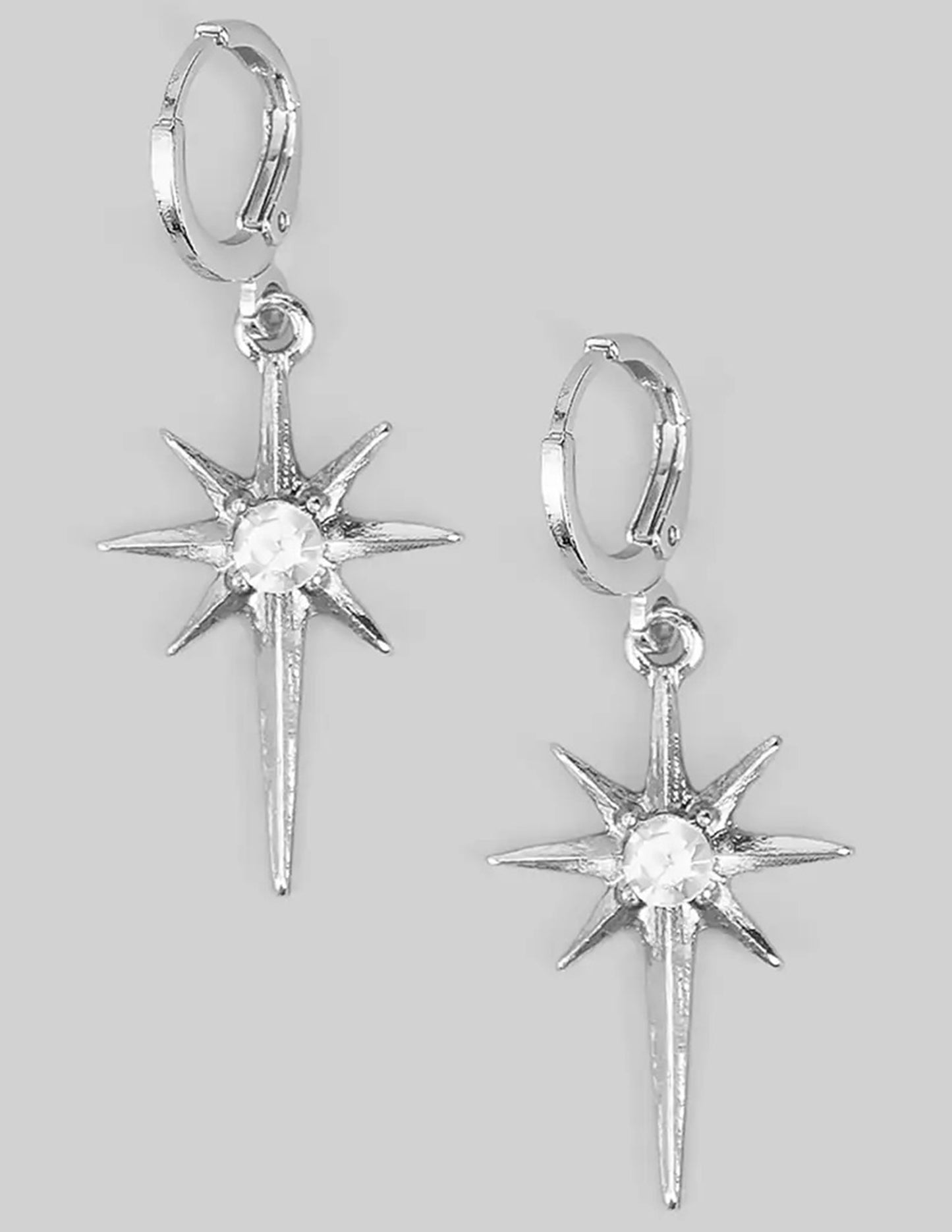 Silver Stone Star Huggies