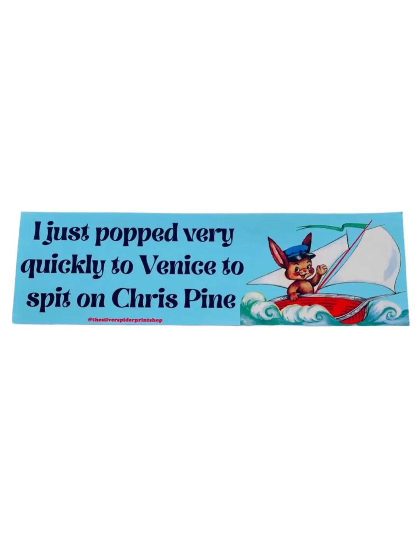 Spit On Chris Pine Bumper Sticker
