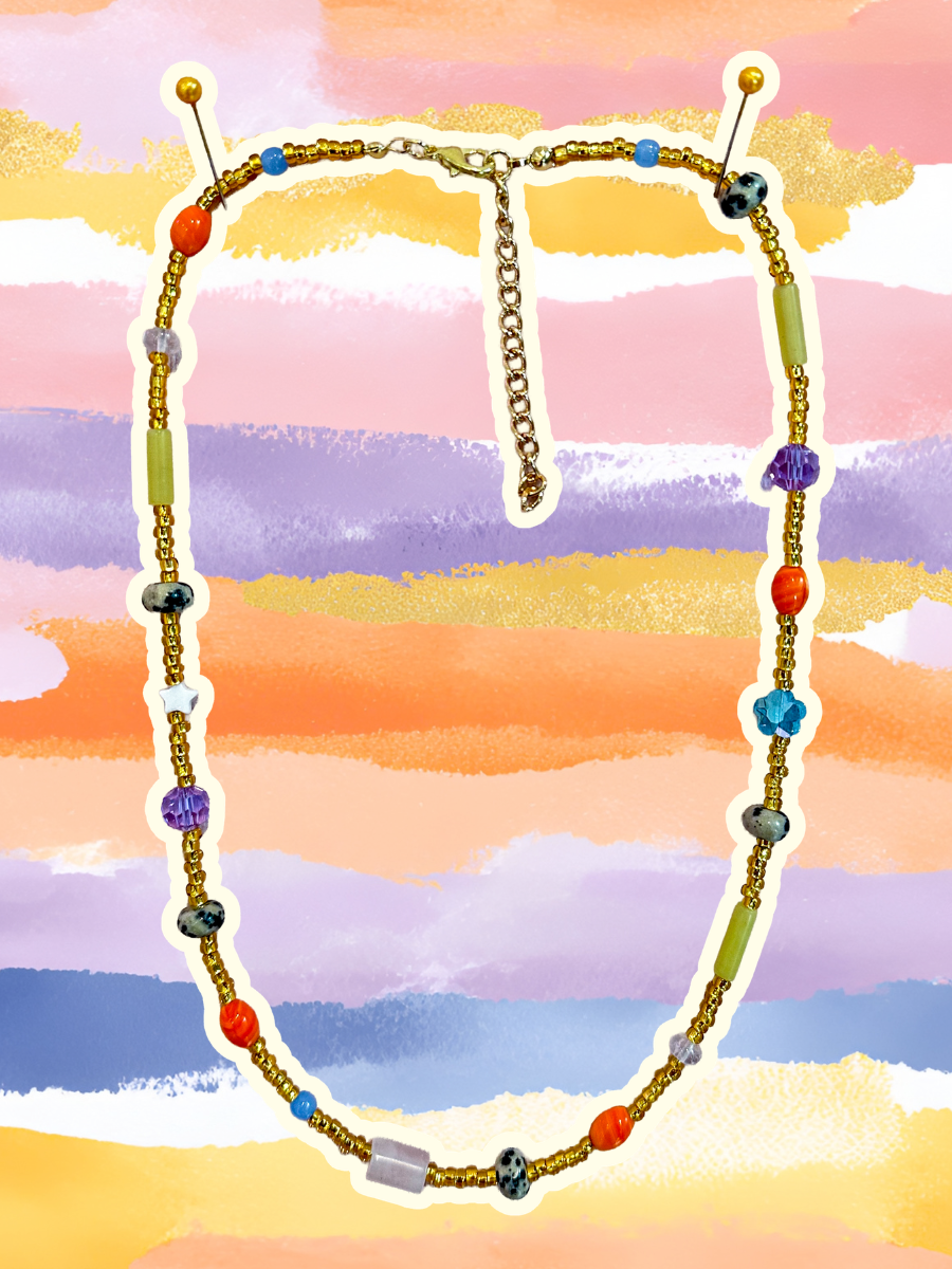 Spotted Gold Necklace