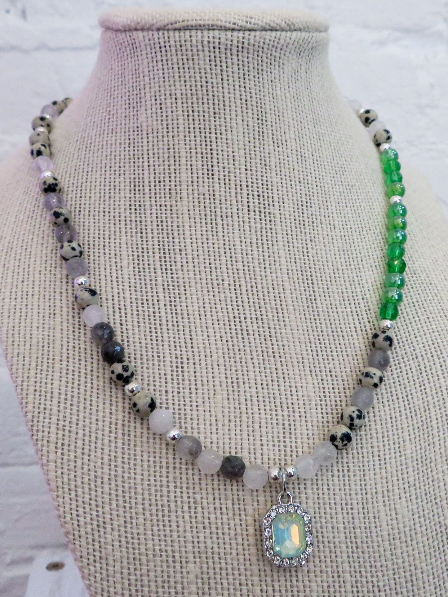 Spotted Shamrock Necklace