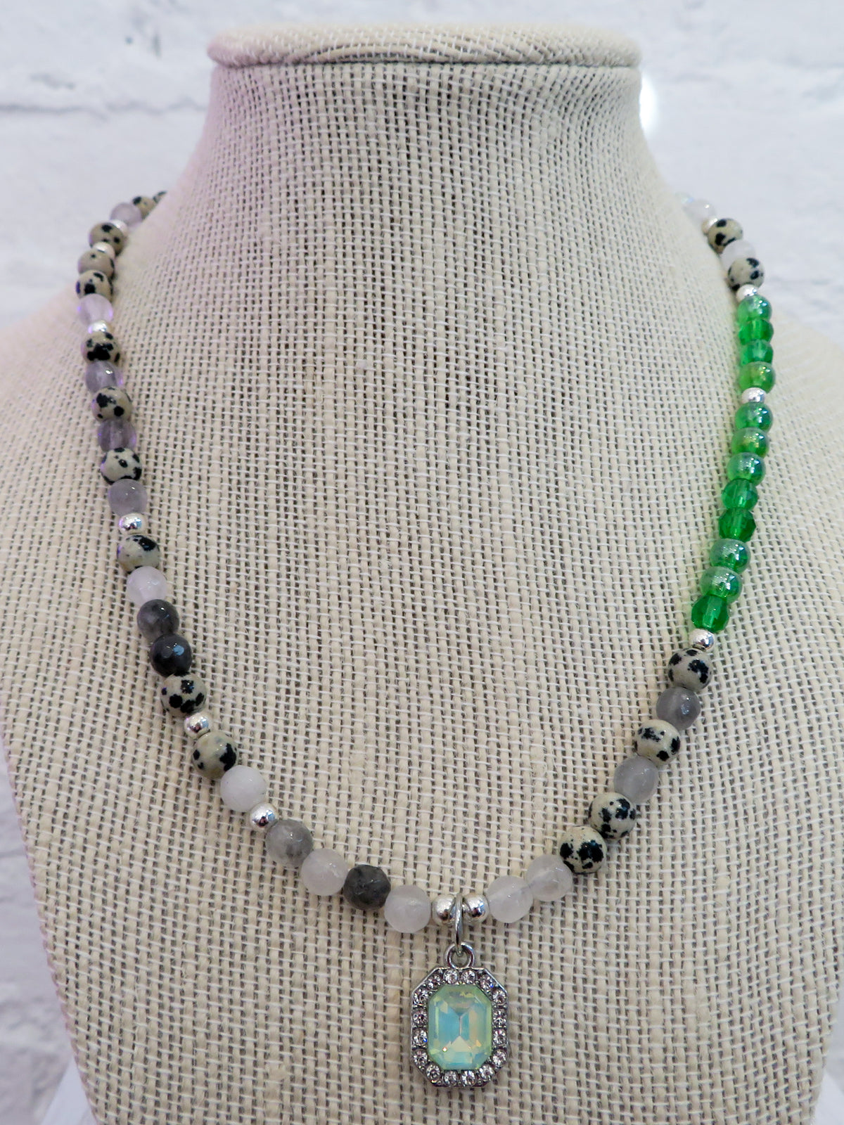 Spotted Shamrock Necklace