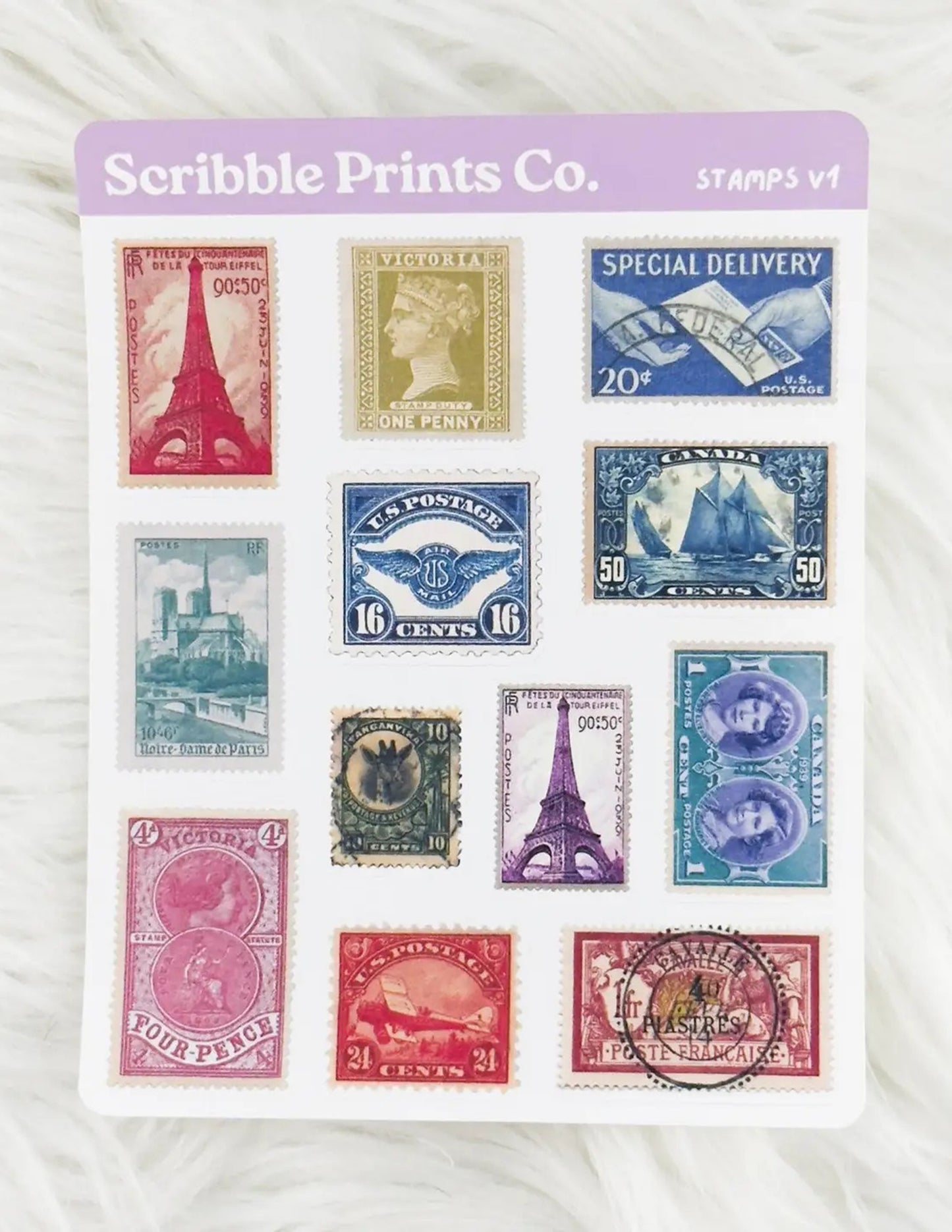 Stamps V1 Sticker Sheet