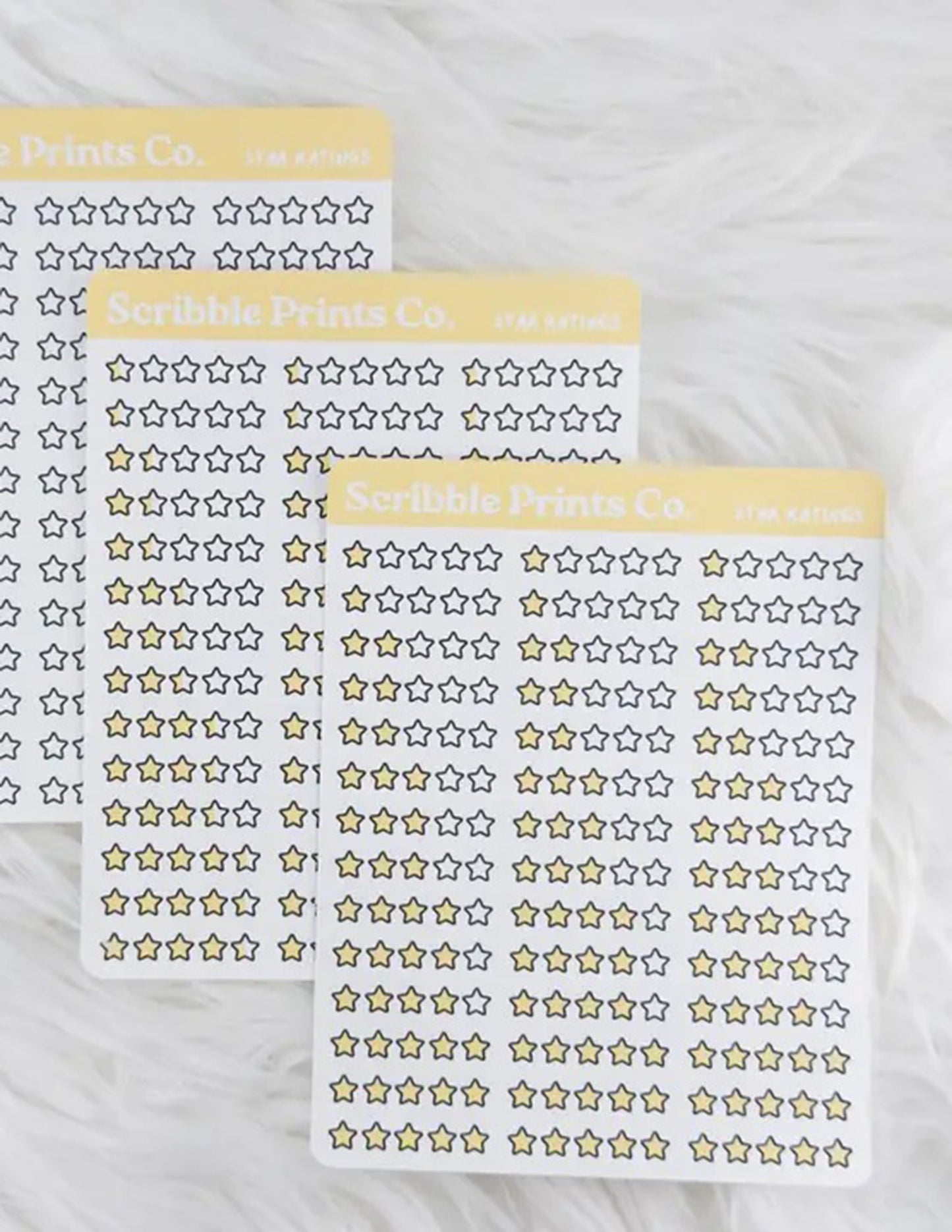 Star Rating Sticker Sheet