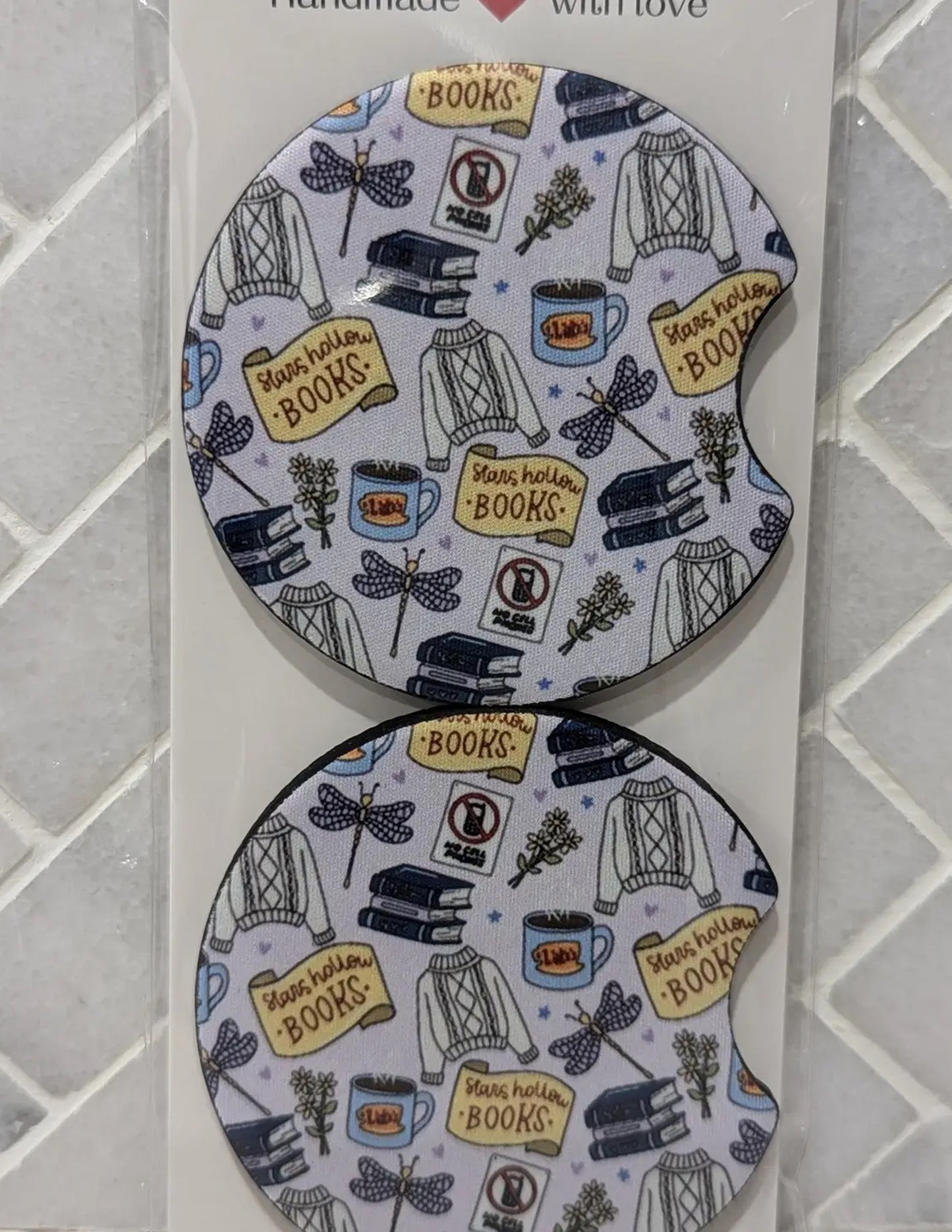 Stars Hollow Sweaters Car Coaster Set