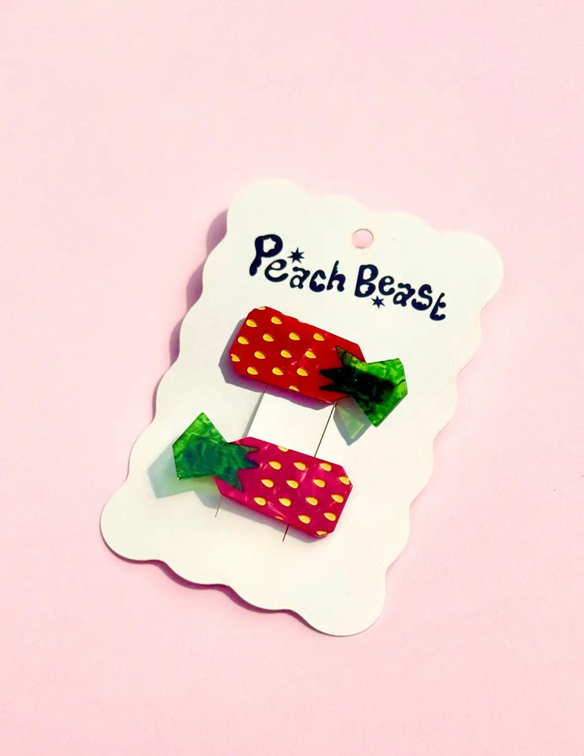 Strawberry Candy Hair Clips