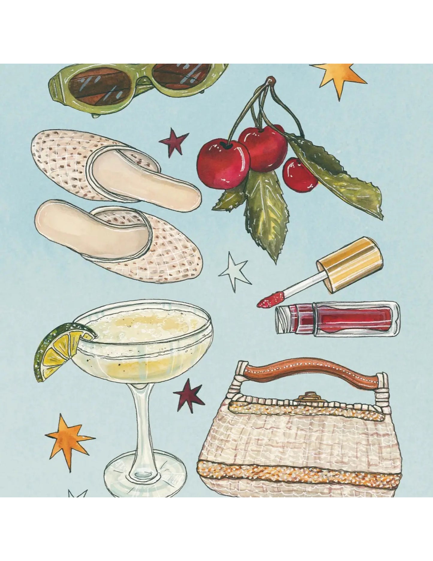 Summer Girly Favorites Art Print