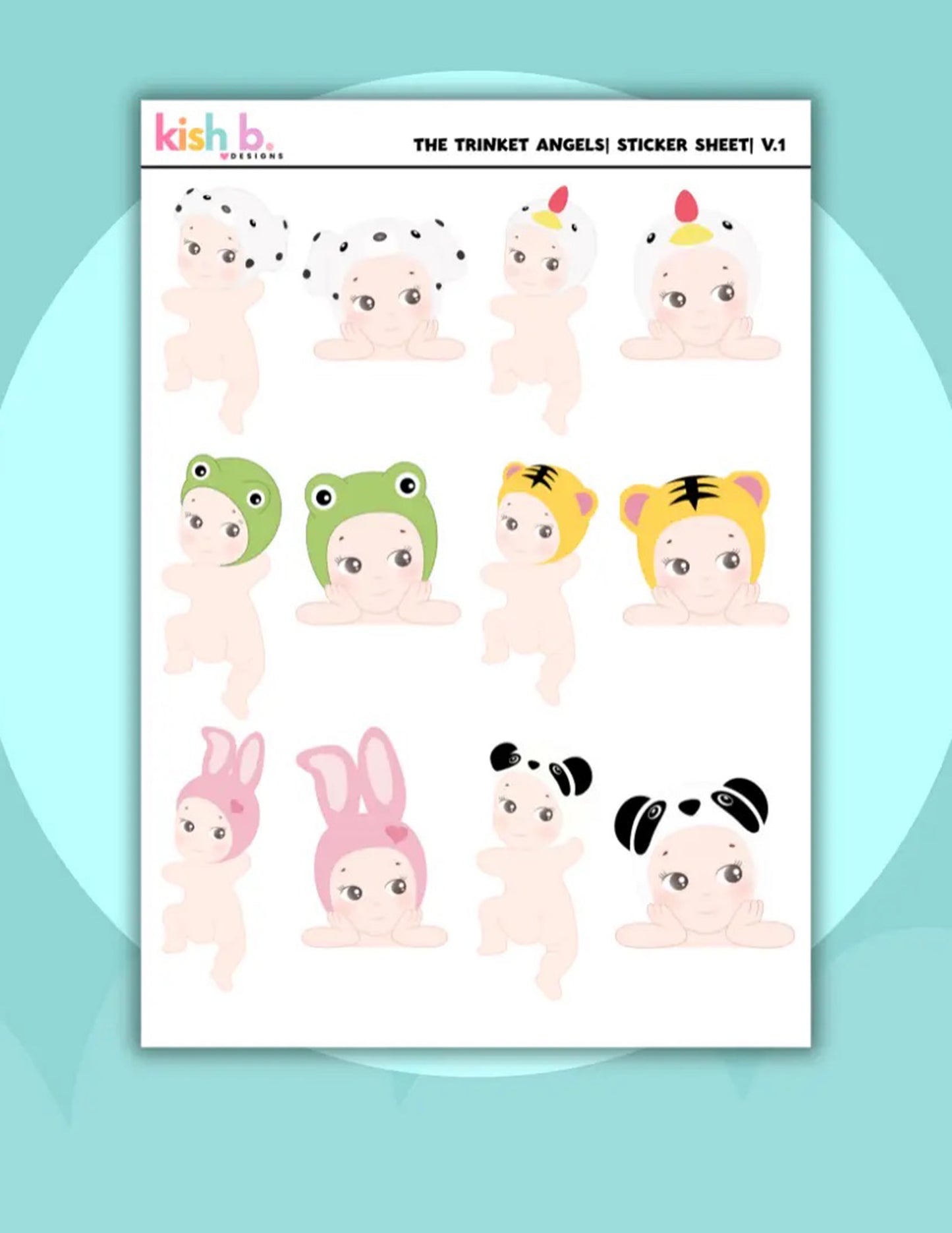 The Trinket Angels Vol. 1 Sticker Sheer