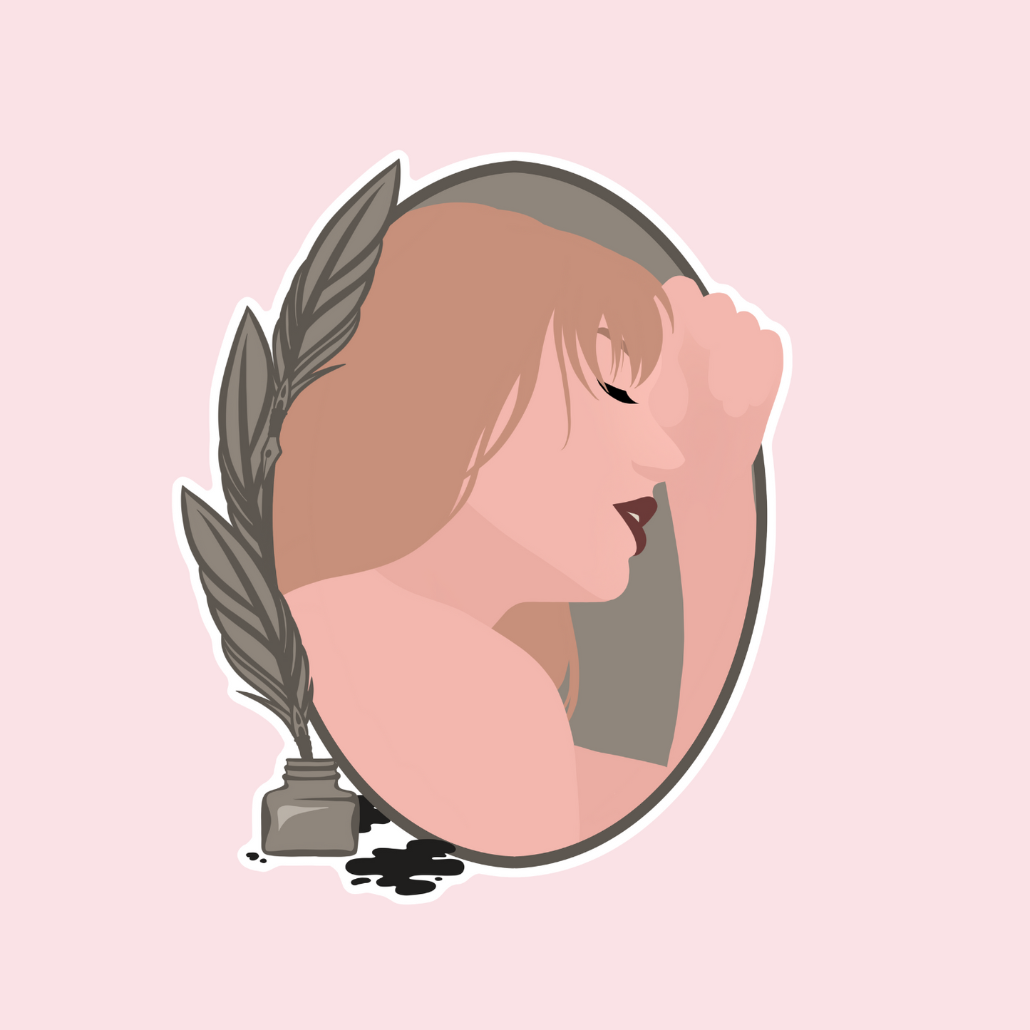 TTPD Quill Pen Holographic Sticker