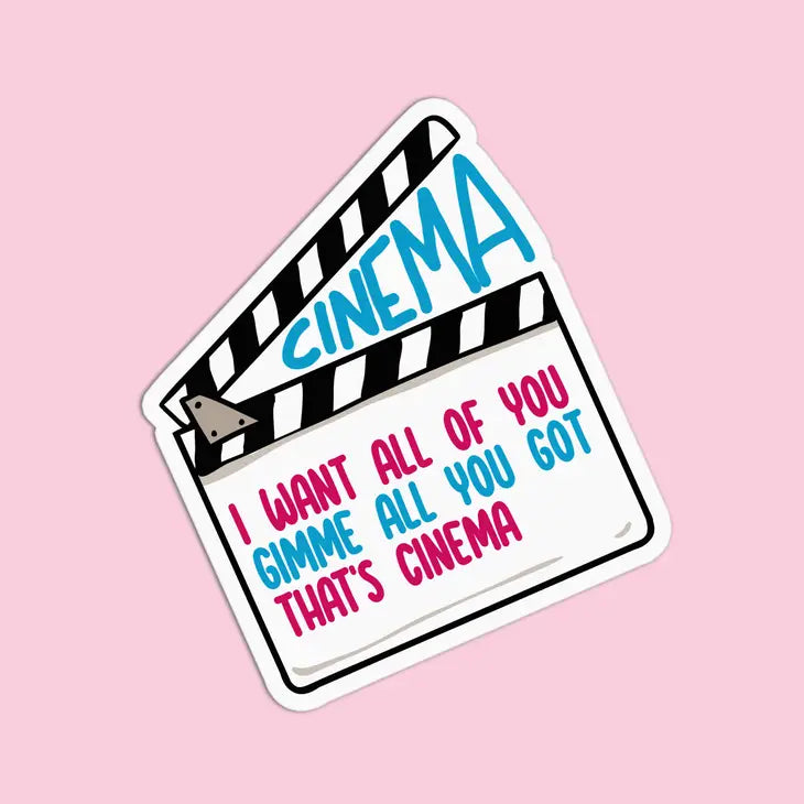 Cinema Vinyl Textured Sticker