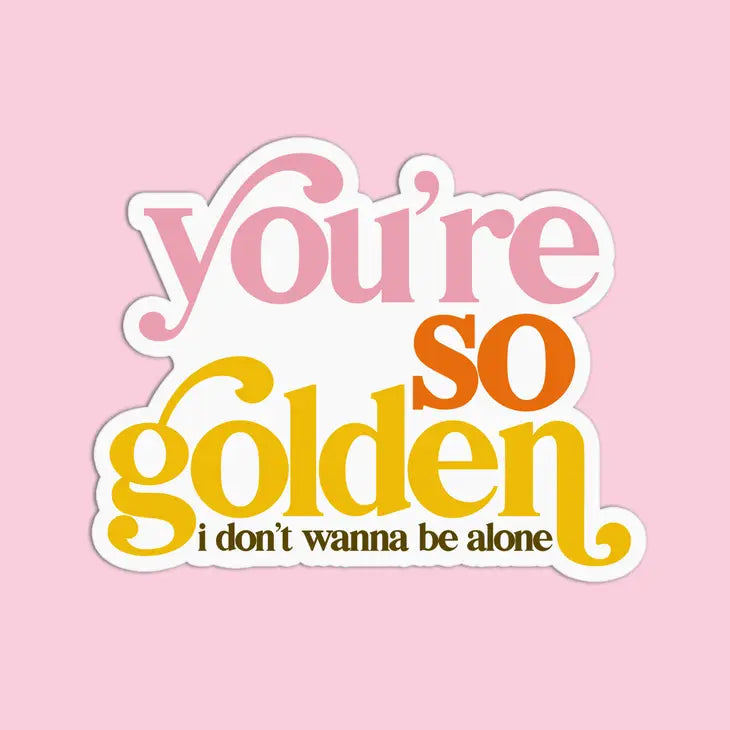 Golden Vinyl Textured Sticker