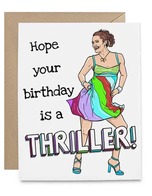 13 Going On Thriller Birthday Card