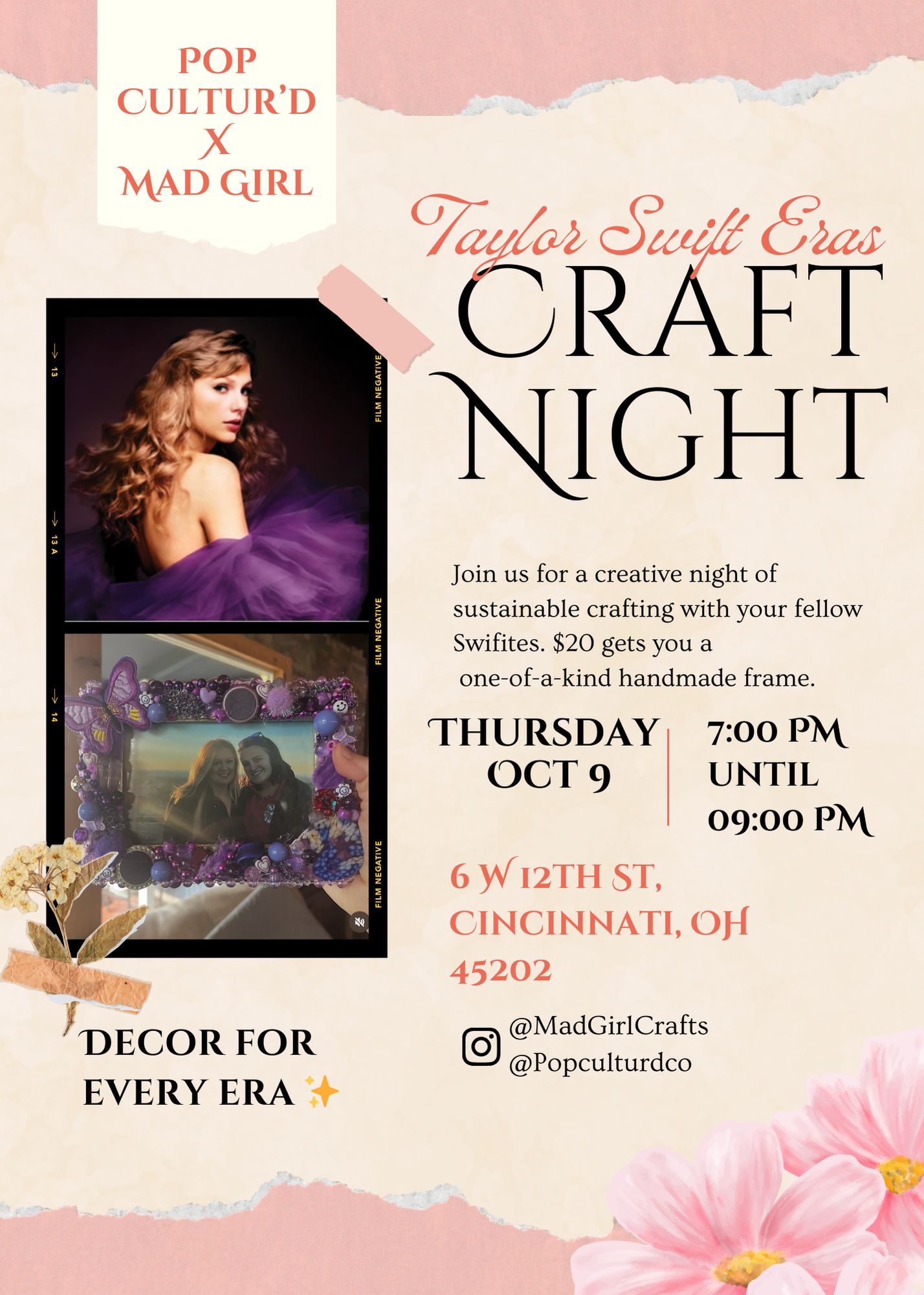 Eras Inspired Frame Decorating Workshop! (October 9th)