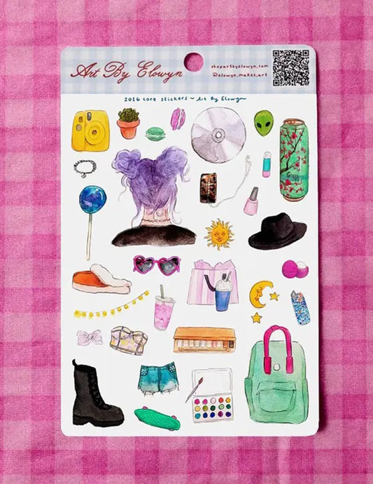 2016-Core Sticker Sheet