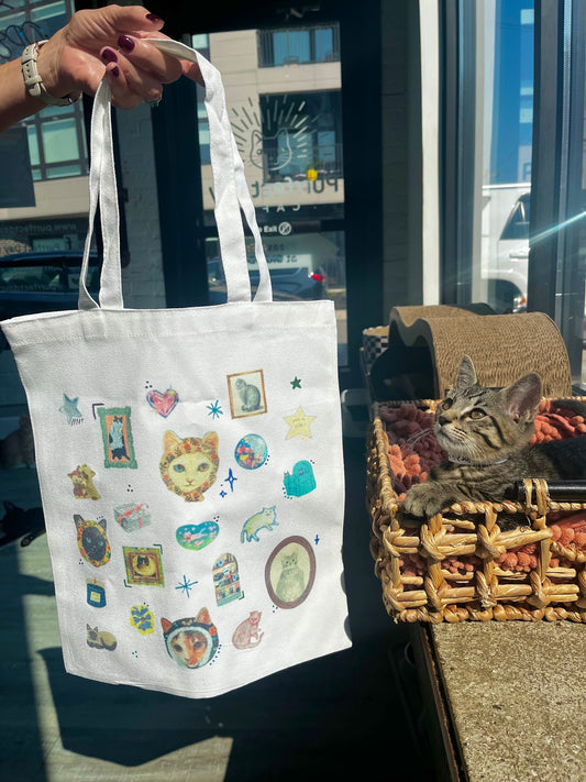 Totes Adorable! Tote Bag Decorating Night @ Perfect Day Cat Cafe! (October 2nd)