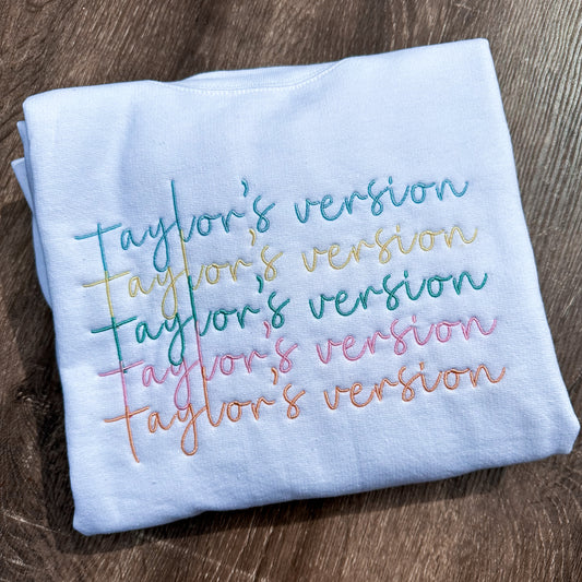 1989 Color Palette Embroidered Crewneck