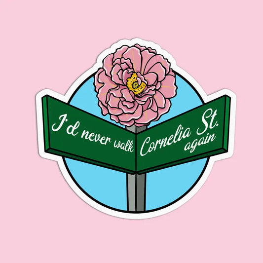 Cornelia St. Textured Sticker