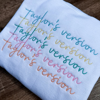 1989 Color Palette Embroidered Crewneck