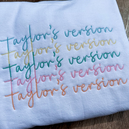 1989 Color Palette Embroidered Crewneck