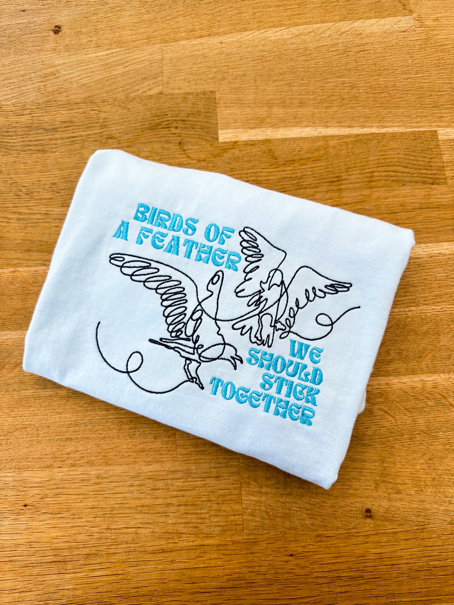 Birds Of A Feather Embroidered Tee