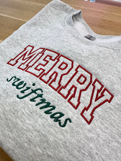 Merry Swiftmas Embroidered Crewneck