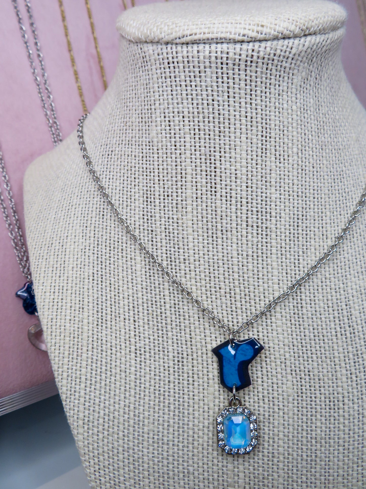 Initial Pendant Charm Necklace