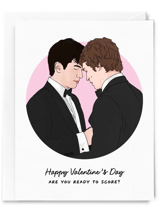 Are You Ready To Score Valentine's Day Card