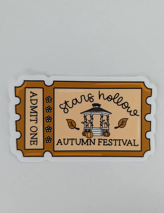 Autumn Festival Ticket Sticker