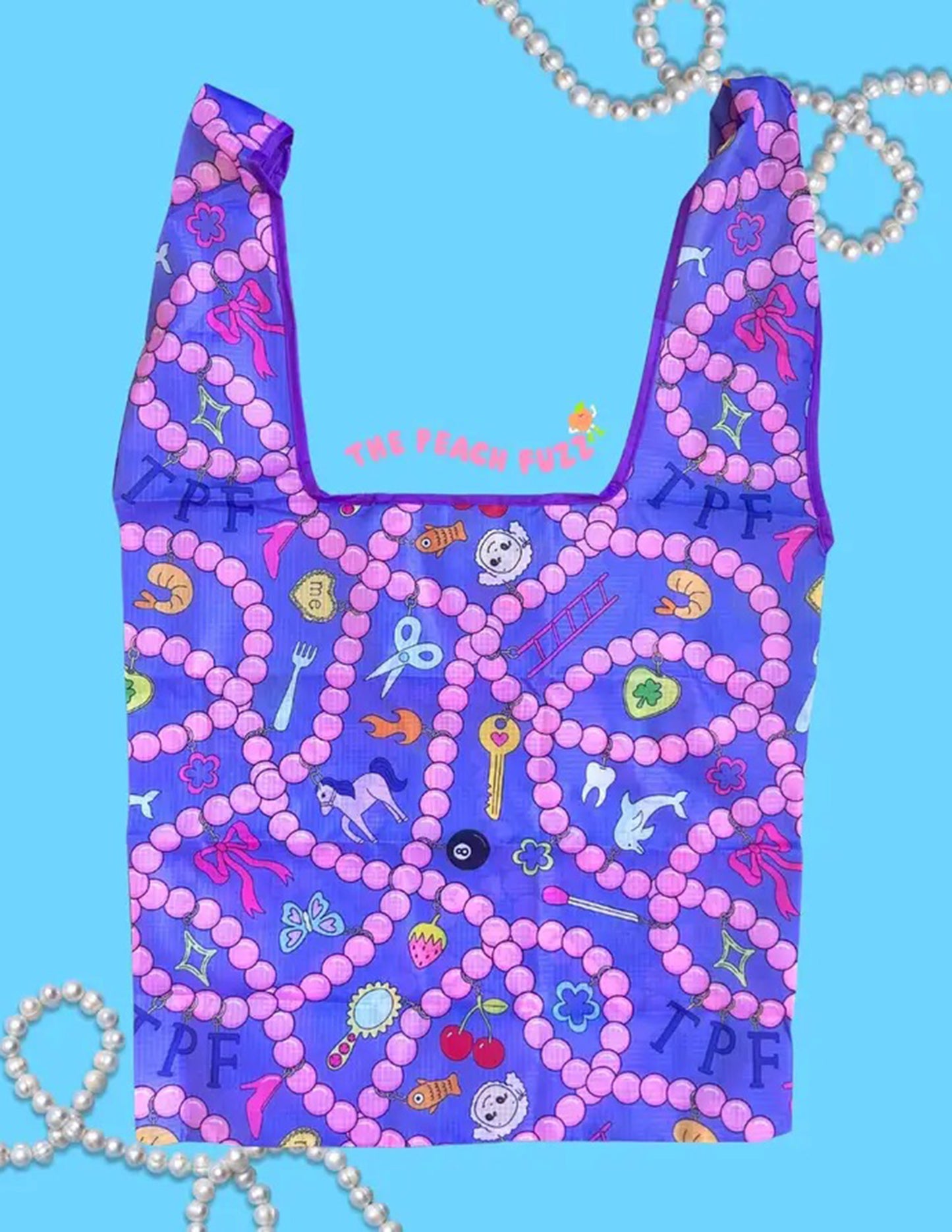 Bead Soup Folding Shopper Tote