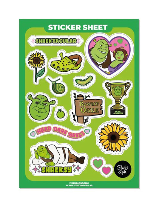 Beware Ogre Sticker Sheet
