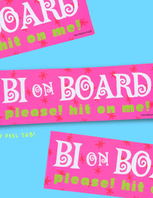 Bi On Board Bumper Sticker