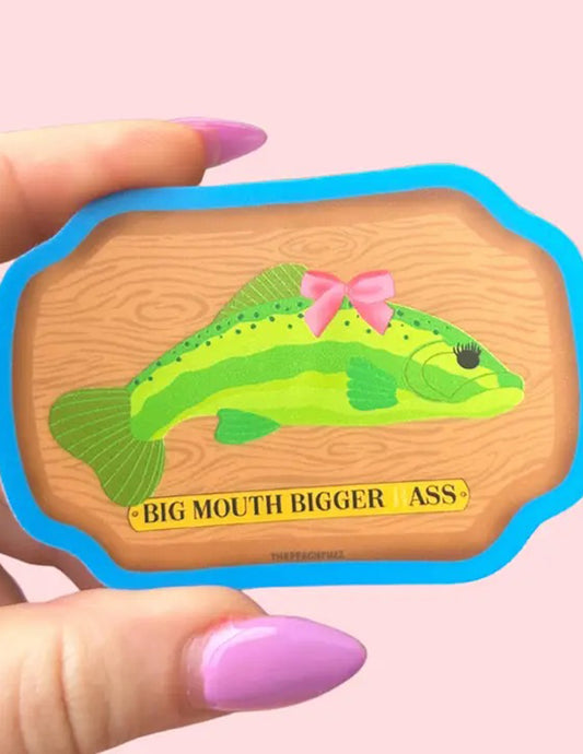 Big Mouth Bigger Bass Sticker