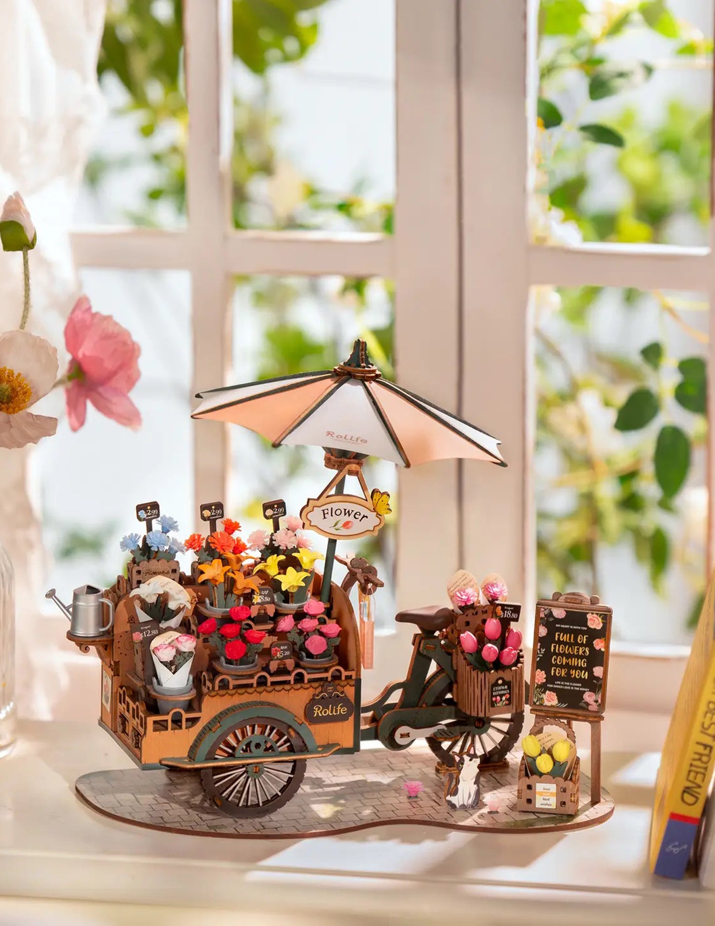 Blossom Cart 3D Wooden Puzzle