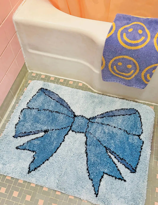 Blue Bow Rug