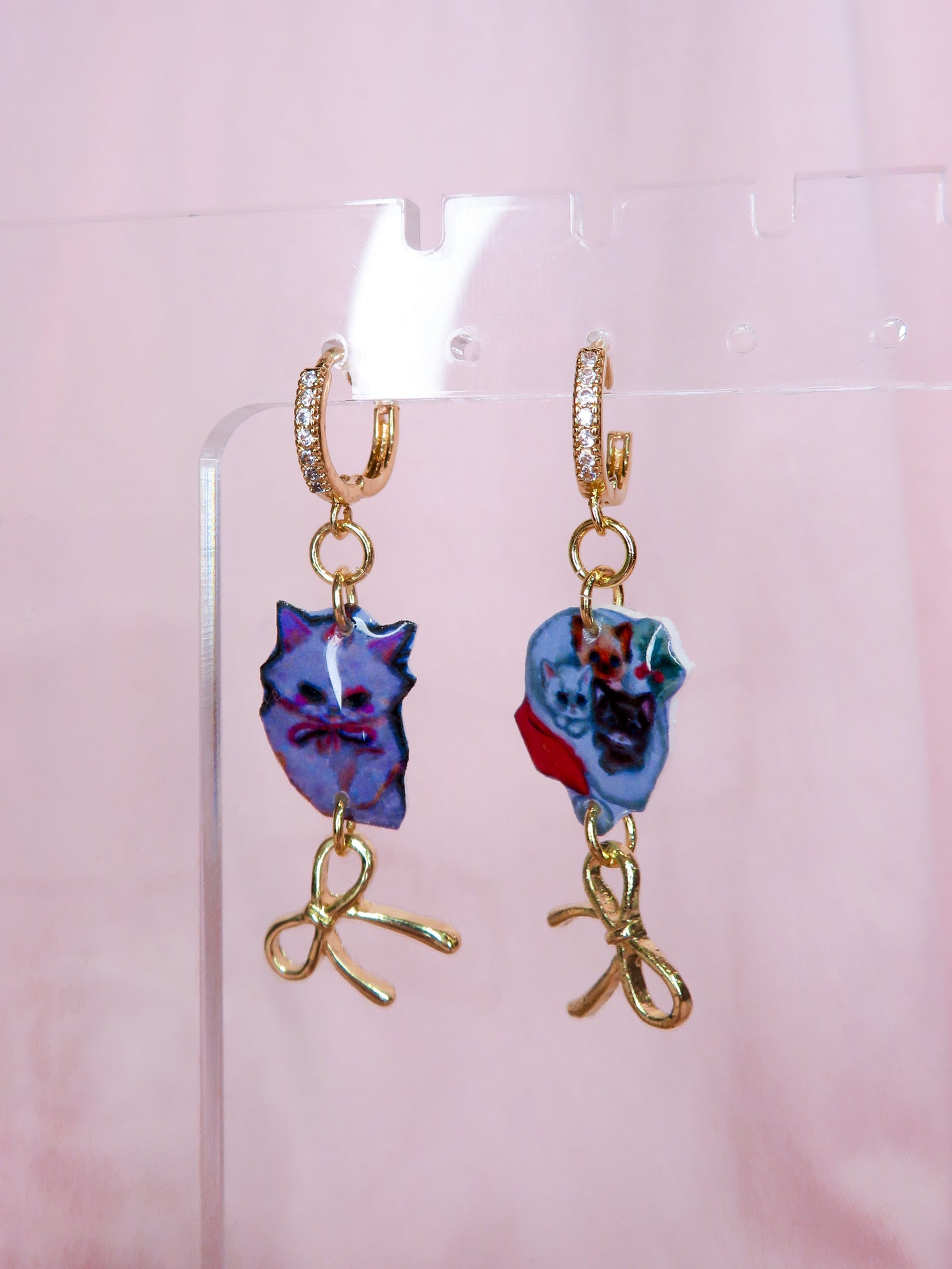 Bows & Cats Earrings