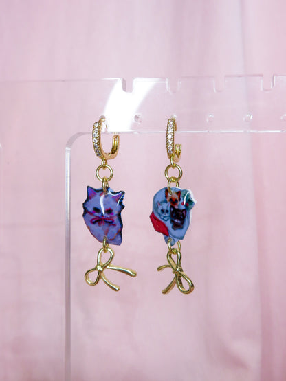 Bows & Cats Earrings